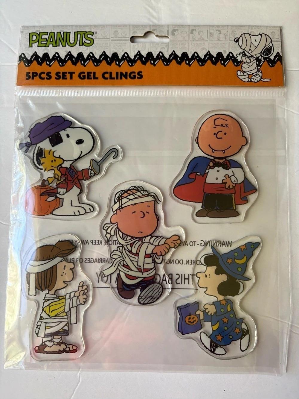 Peanuts 5pcs Set Gel Clings Gel Clings Set